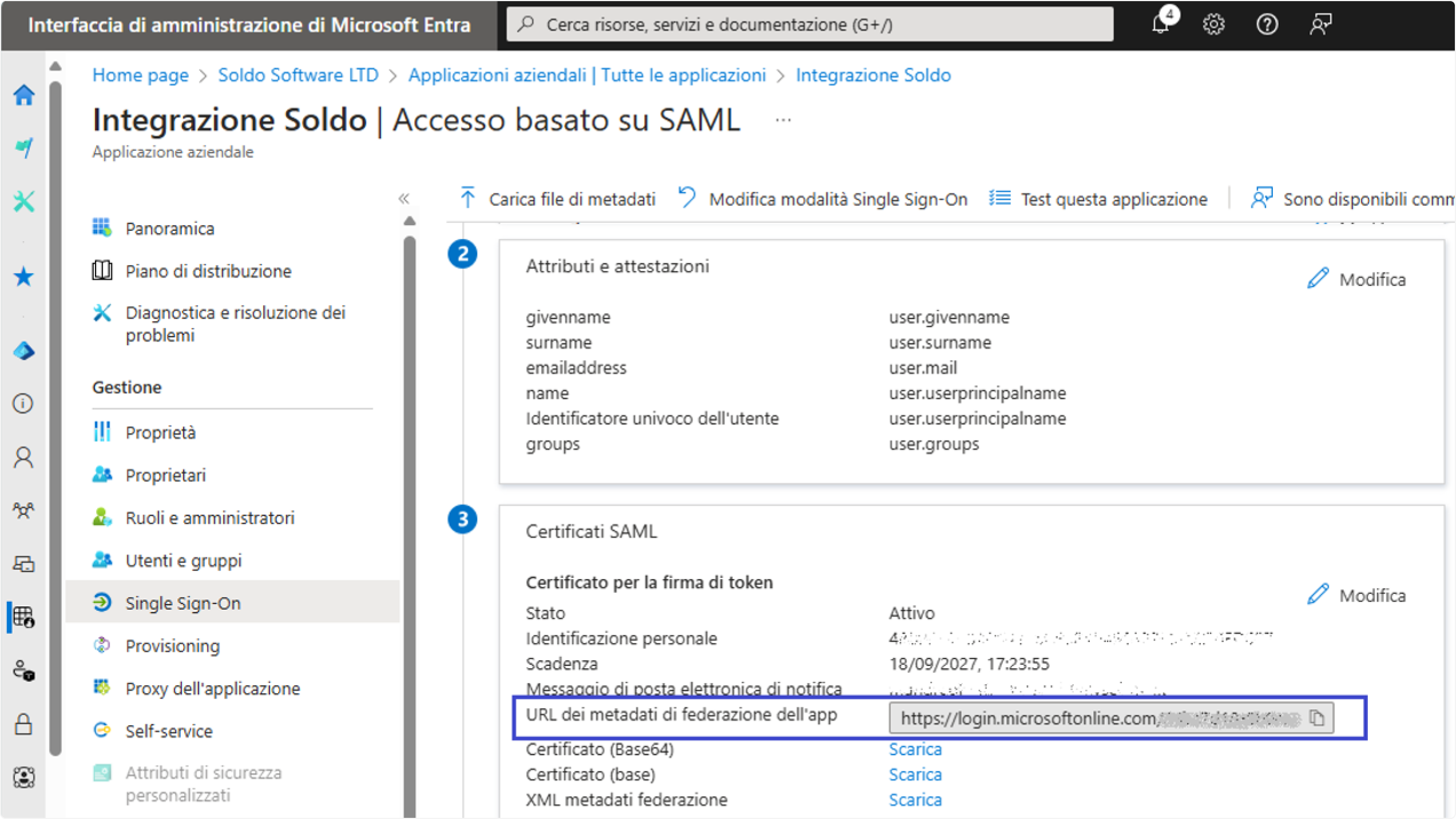 MicrosoftEntraAddAppEntraApplicationMenuSAMLCopyFedURL202408_IT.png