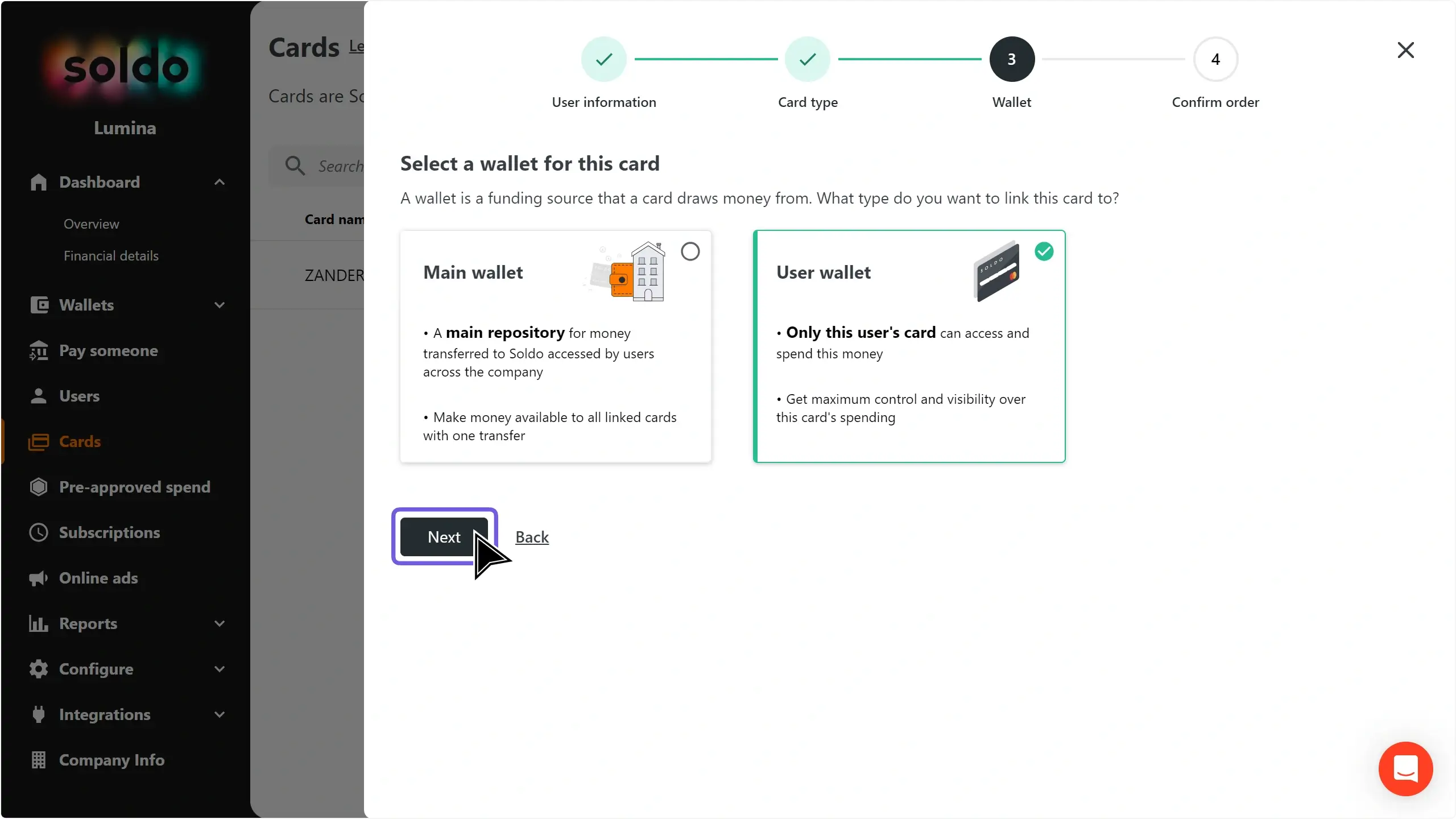 WC_Cards_SingleUserSelectWallet_Next_Annotated_202409_EN.png