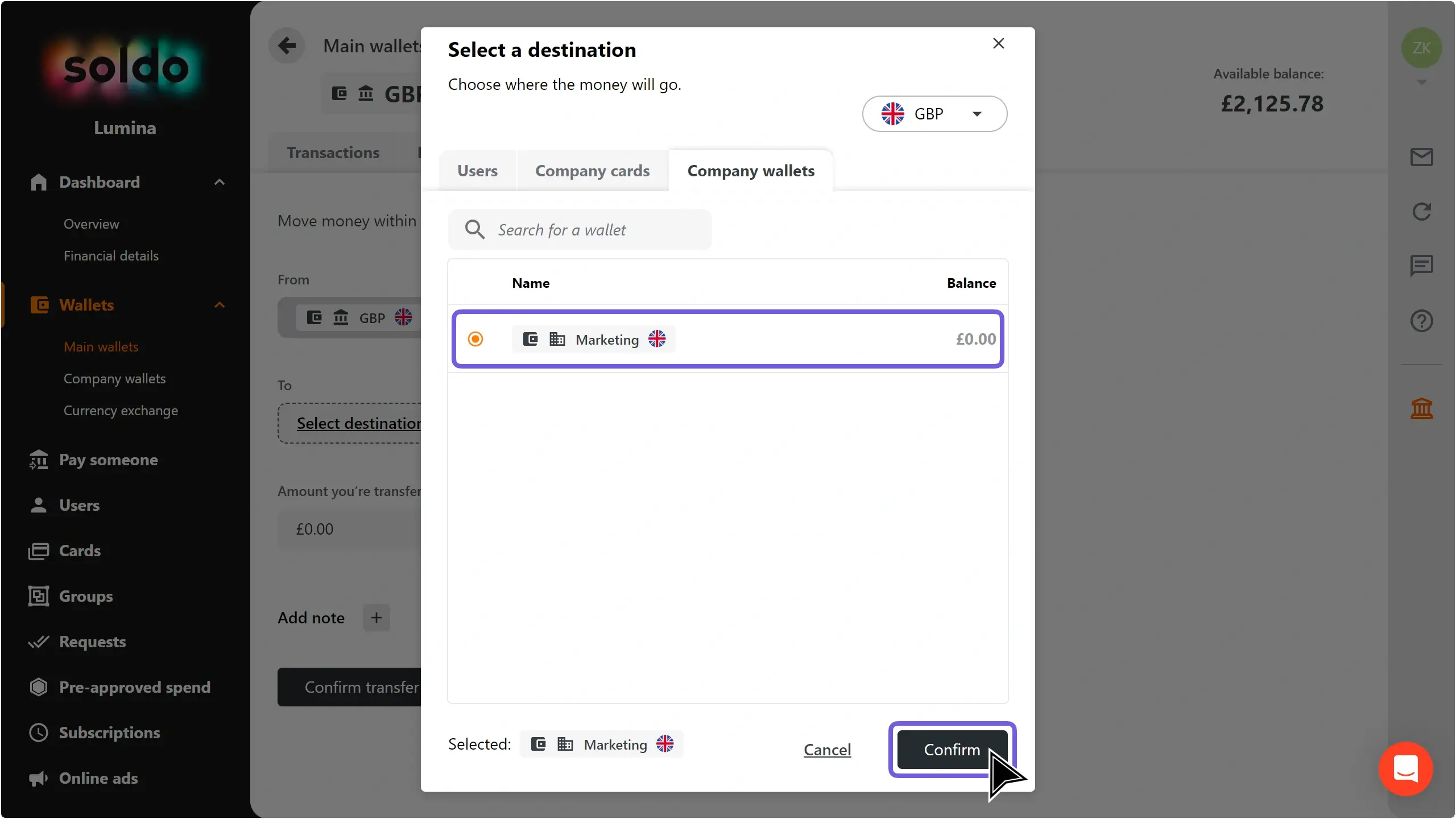 WC_Wallets_TransferFundsMaintoCompany_CompanyWalletSelectedConfirm_202409_EN (1).png