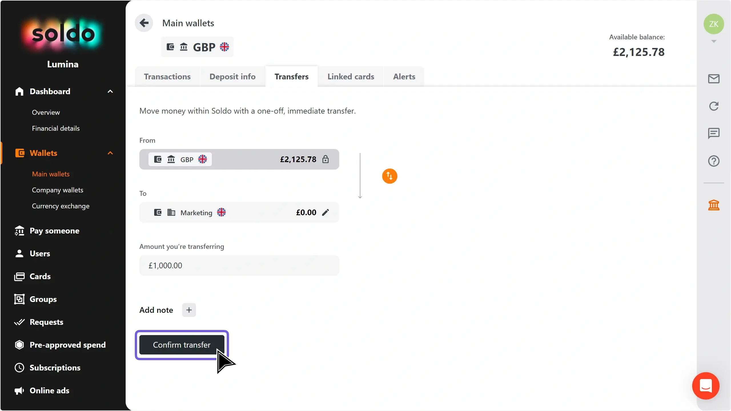 WC_Wallets_TransferFundsMaintoCompany_CompanyWalletAmountFilled_Confirm_202409_EN.png