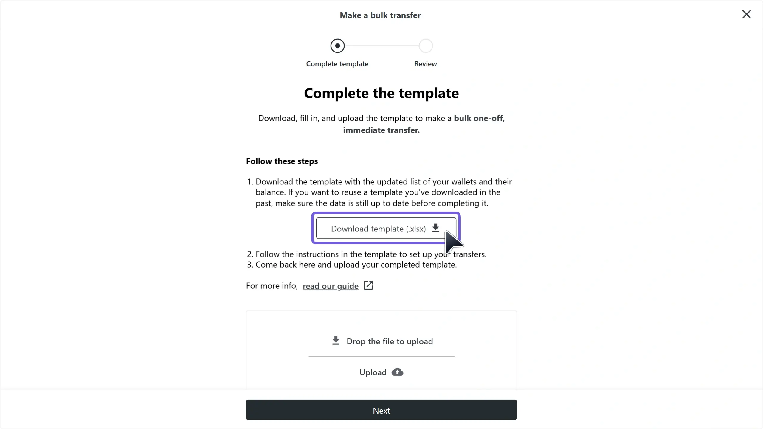 WC_BulkTransfers_DownloadButtonAnnotated_FR.webp