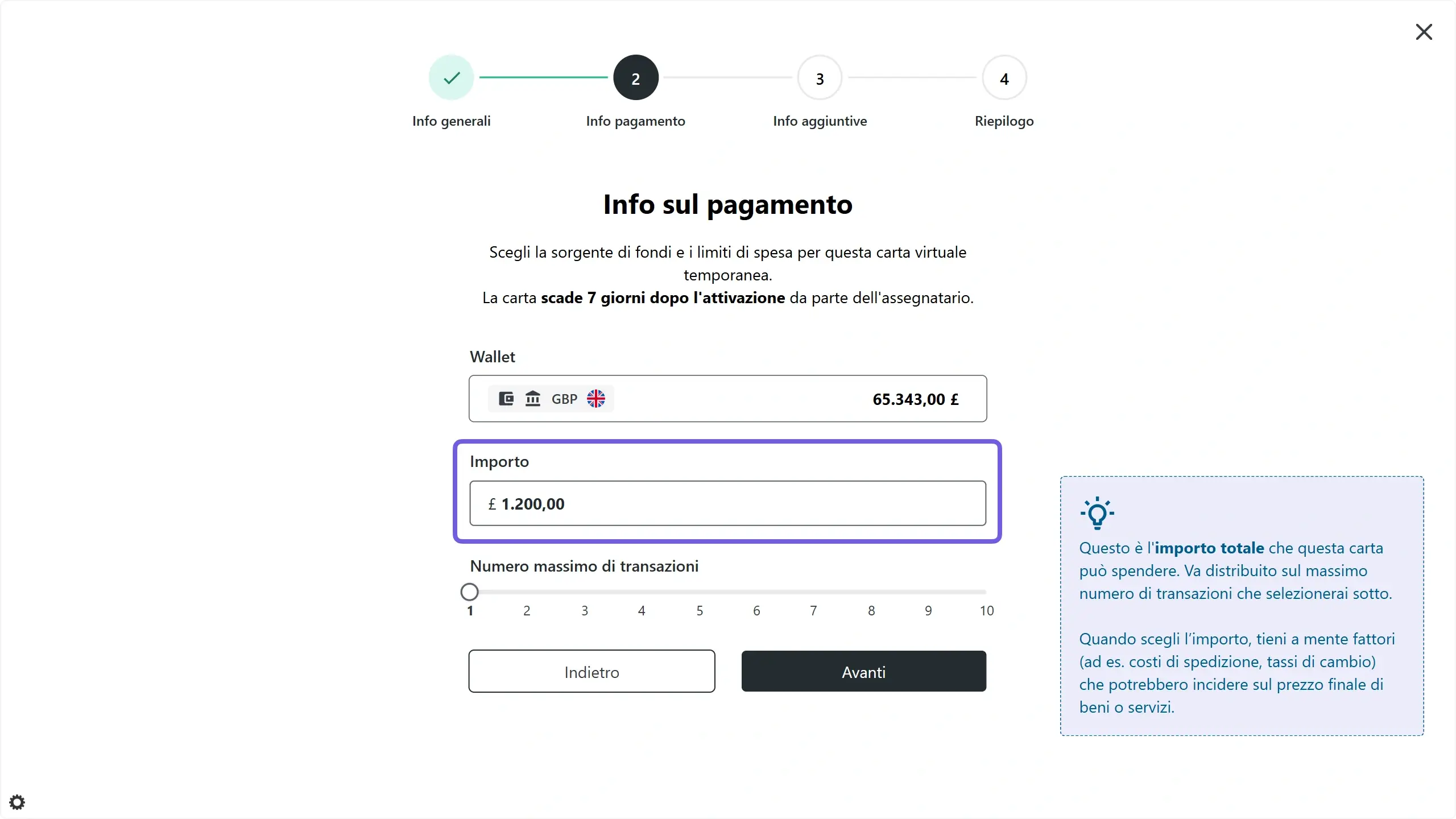 WC_PreApproved_Create_SpendAmountAnnotated_202501_ITA.webp