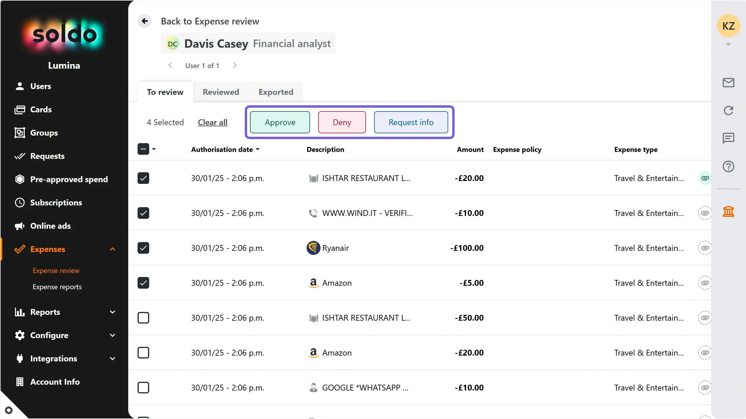 WC_ExpenseReview_SuperAdmin_ManagerBulkReviewAnnotated_202501_ES.webp