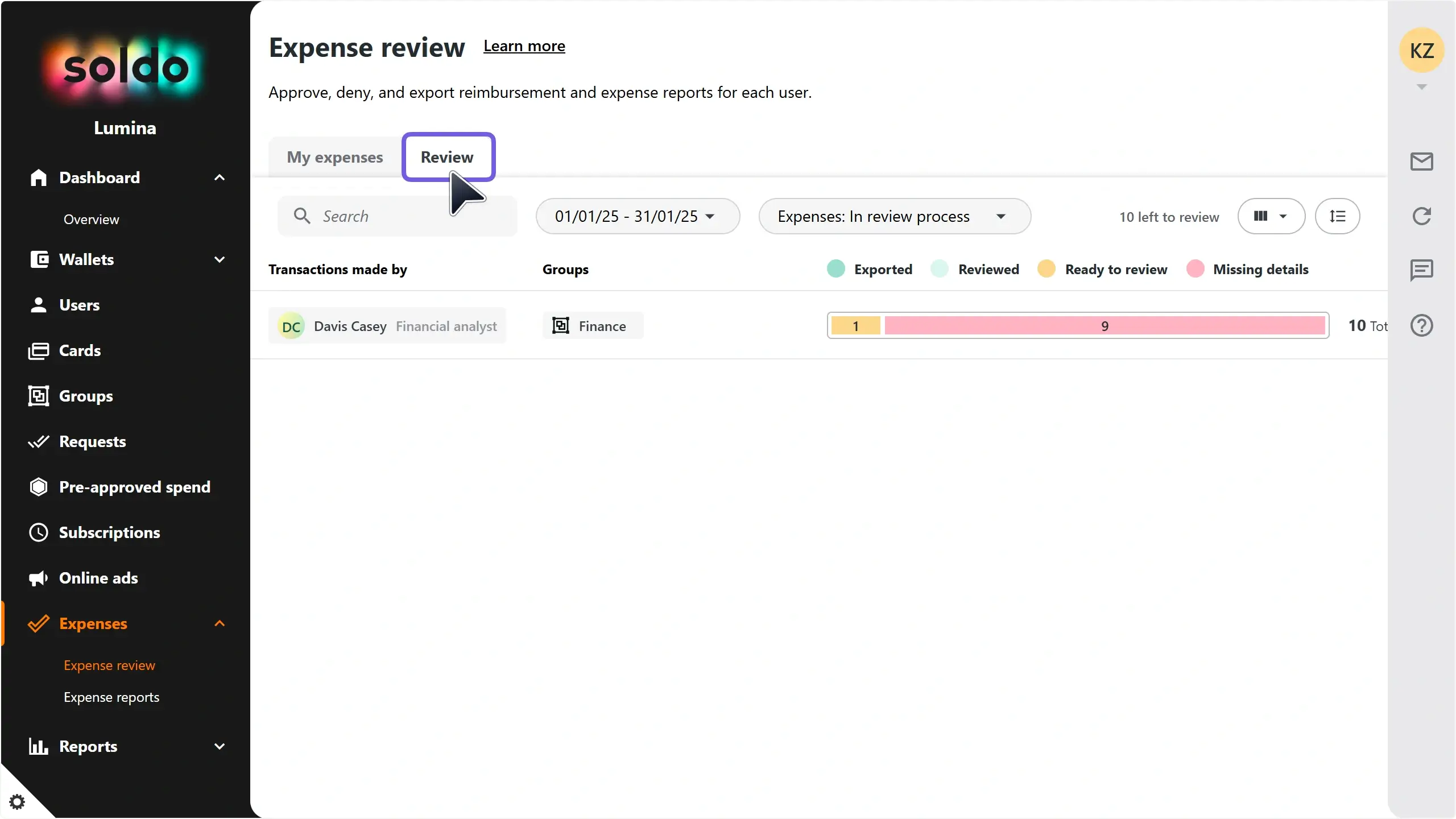 WC_ExpenseReview_ManagerReviewTabAnnotated_202501_ES.webp