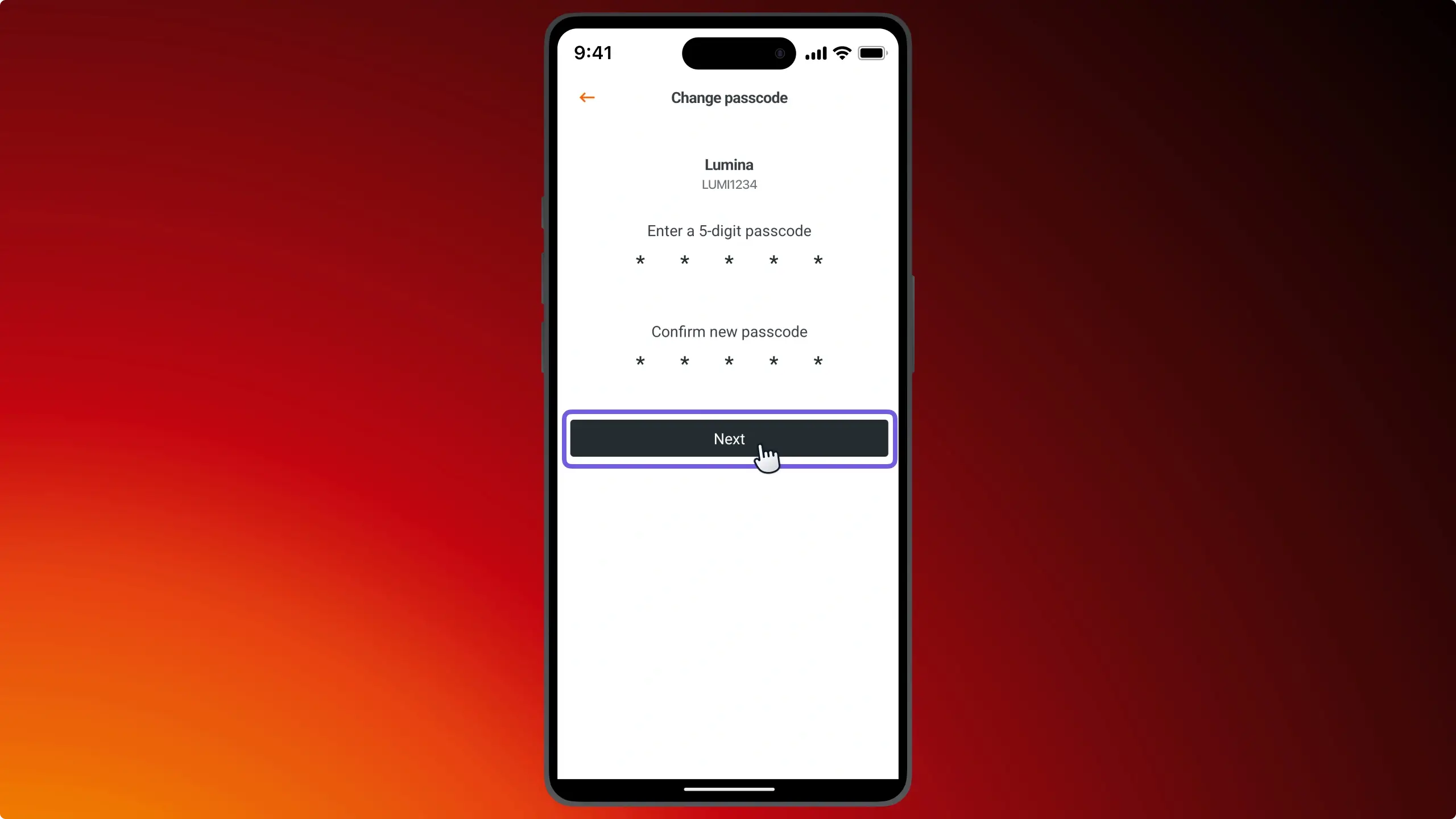 MA_Account_ChangePasscode_EnterNewPasscode_202502_FR.webp