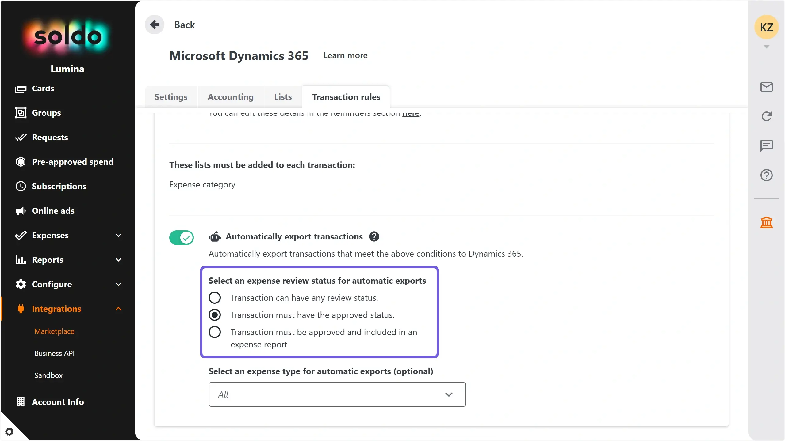 WC_Integrations_AutoExportPostSetupExpenseReviewStatus_202502_DE.webp