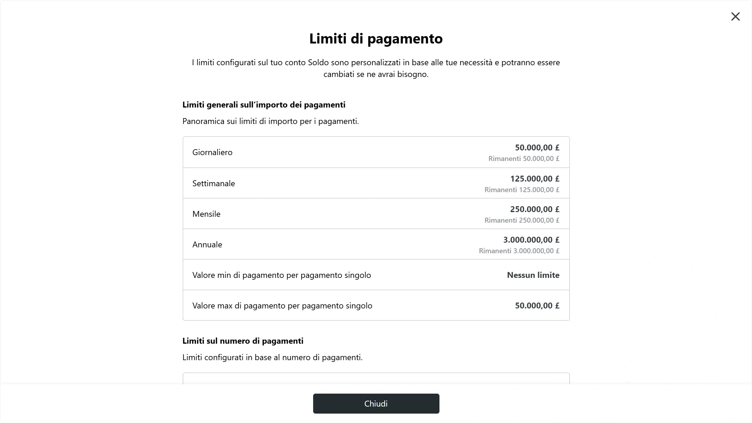 WC_PaySomeone_ViewPaymentLimitsCTAAnnotated_202411_ITA (1).webp
