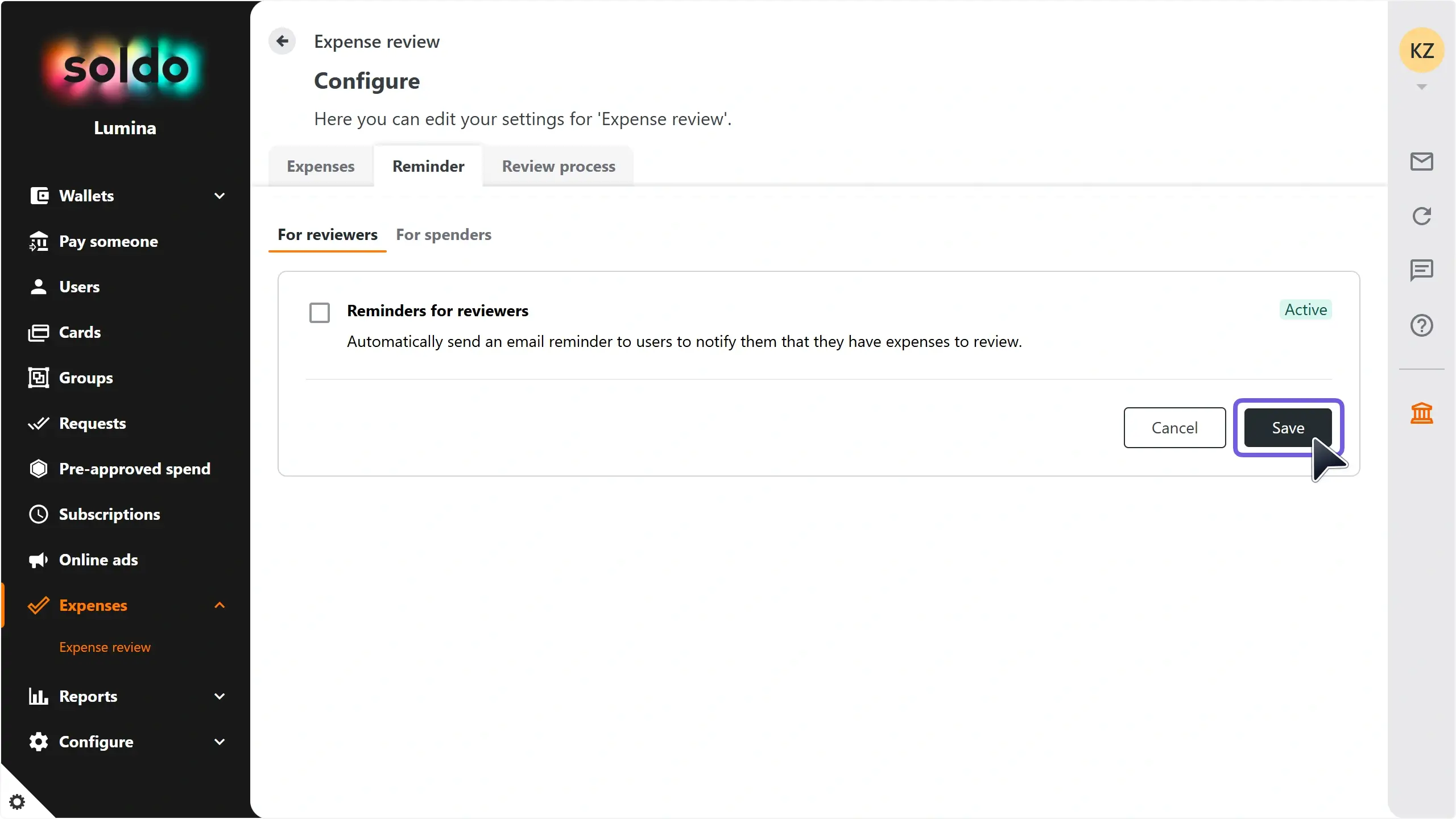 WC_Expense_AdvancedReminders_ActiveDisableSave_202501_FR.webp