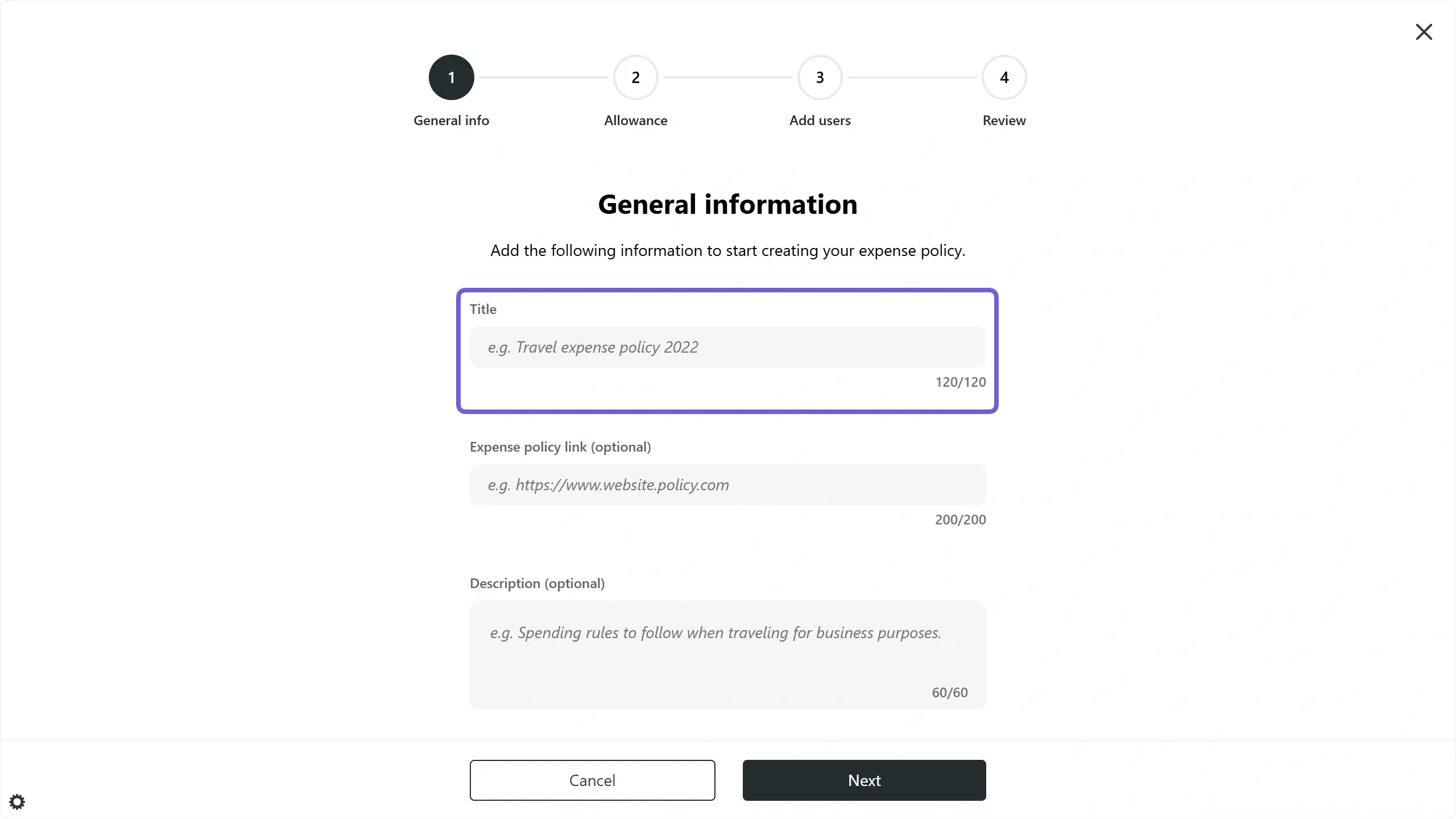 WC_Expense_ExpensePolicy_AddPolicynameAnnotated_202503_FR.webp