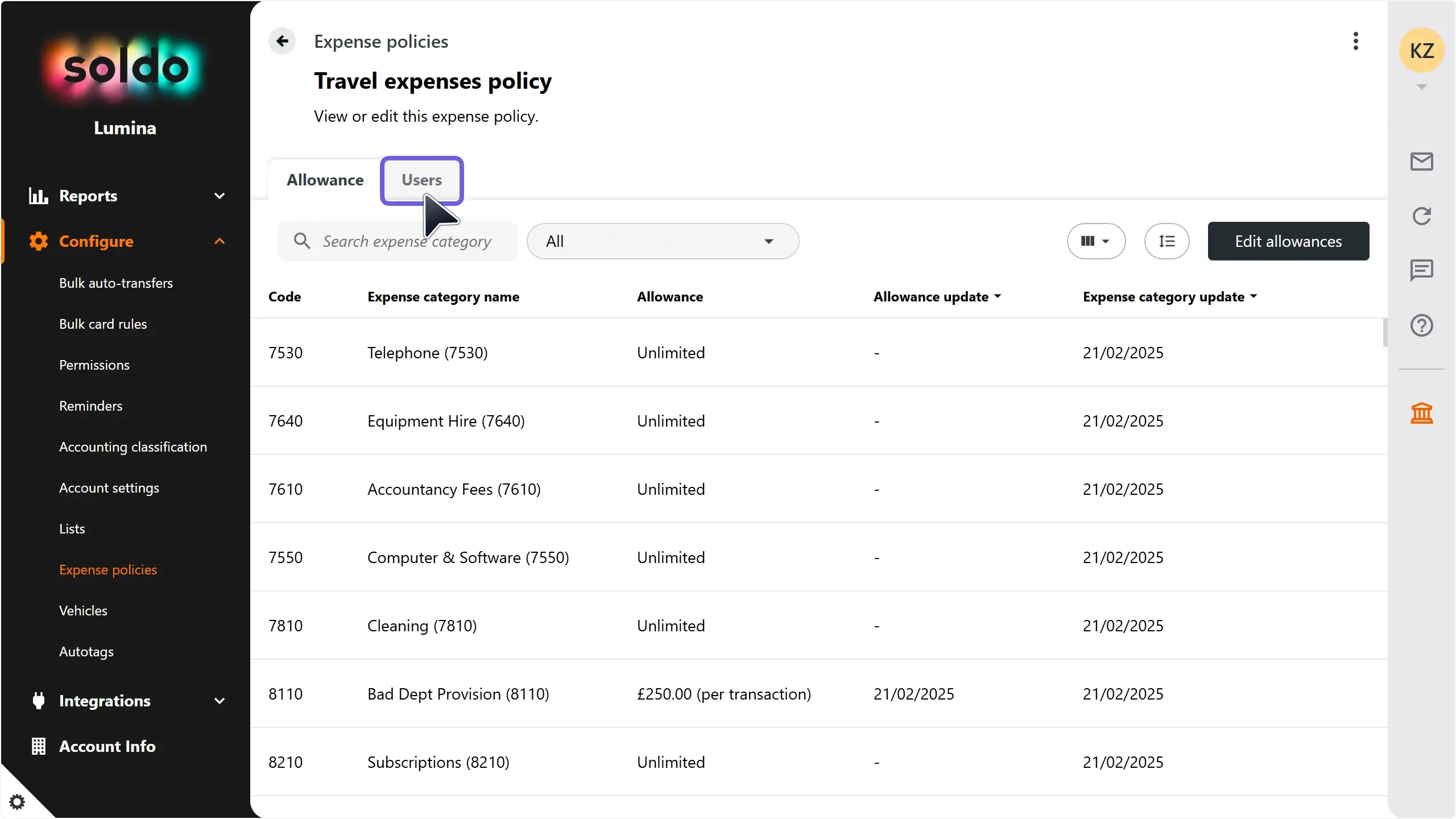WC_Expense_ExpensePolicy_PolicyUsersTabAnnotated_202503_ES.webp