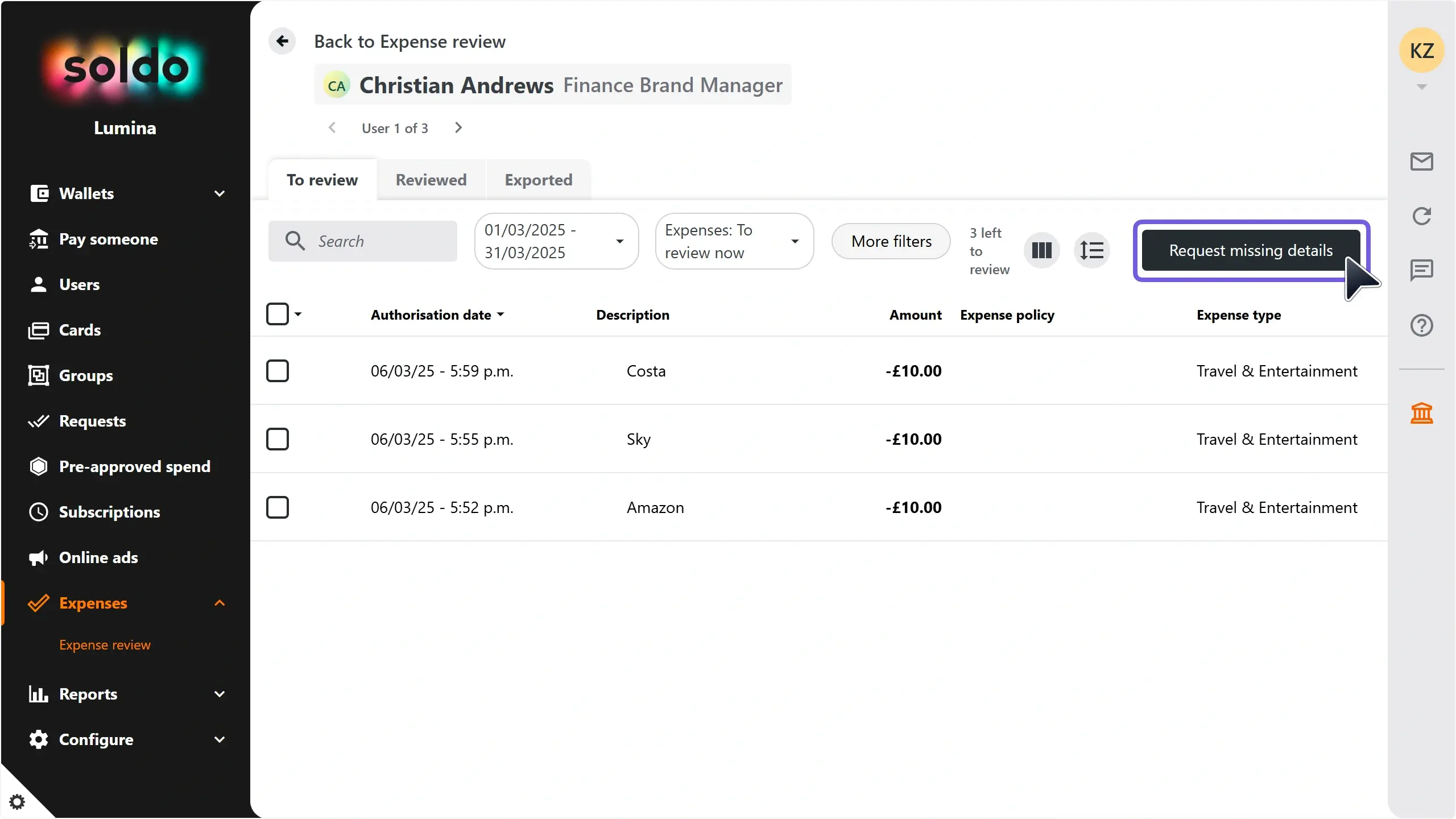 WC_Expense_RequesMissingDetailsAnnotated_202503_FR.webp