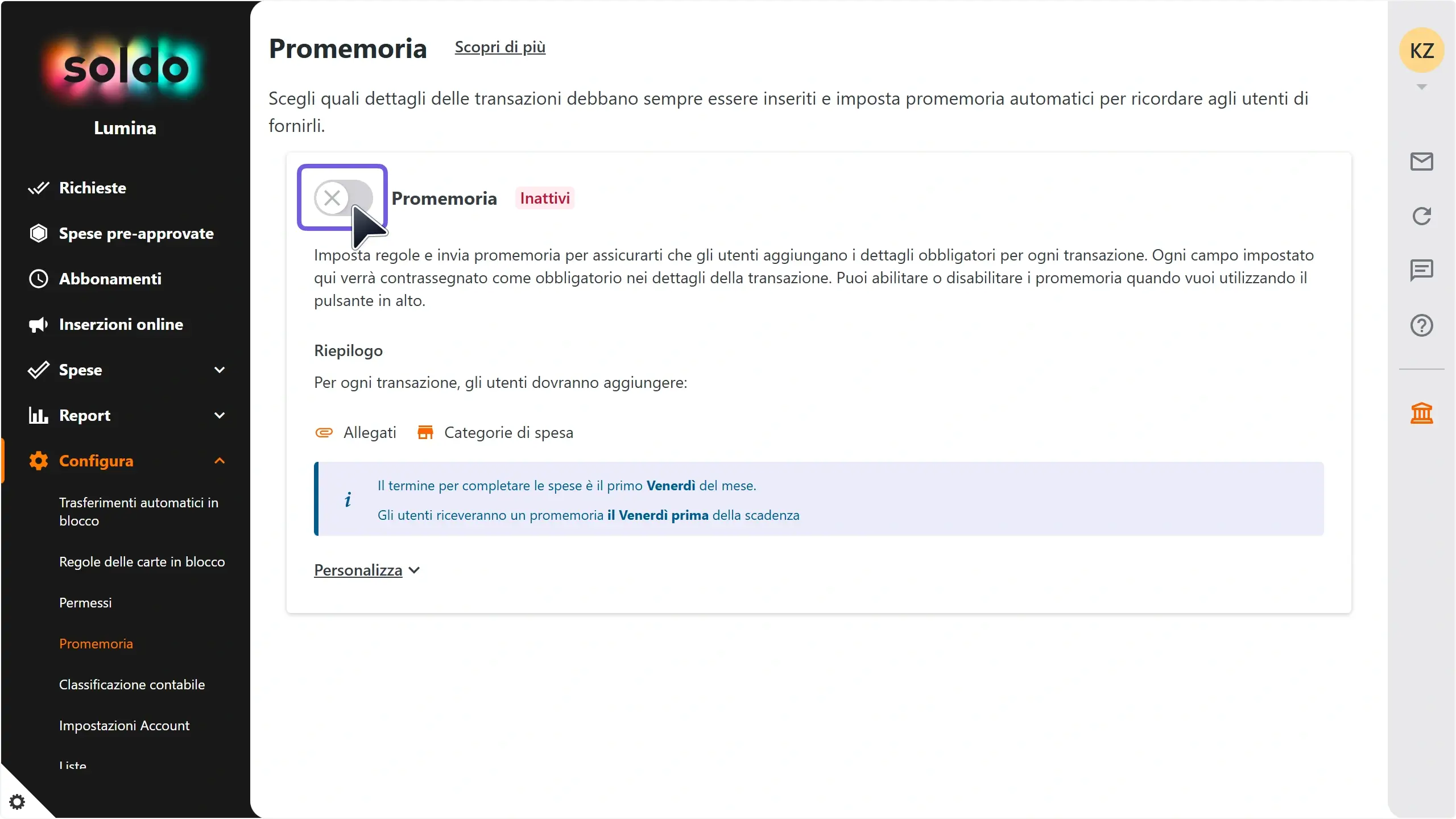 WC_Expense_Reminders_ToggleAnnotated_202503_ITA.webp