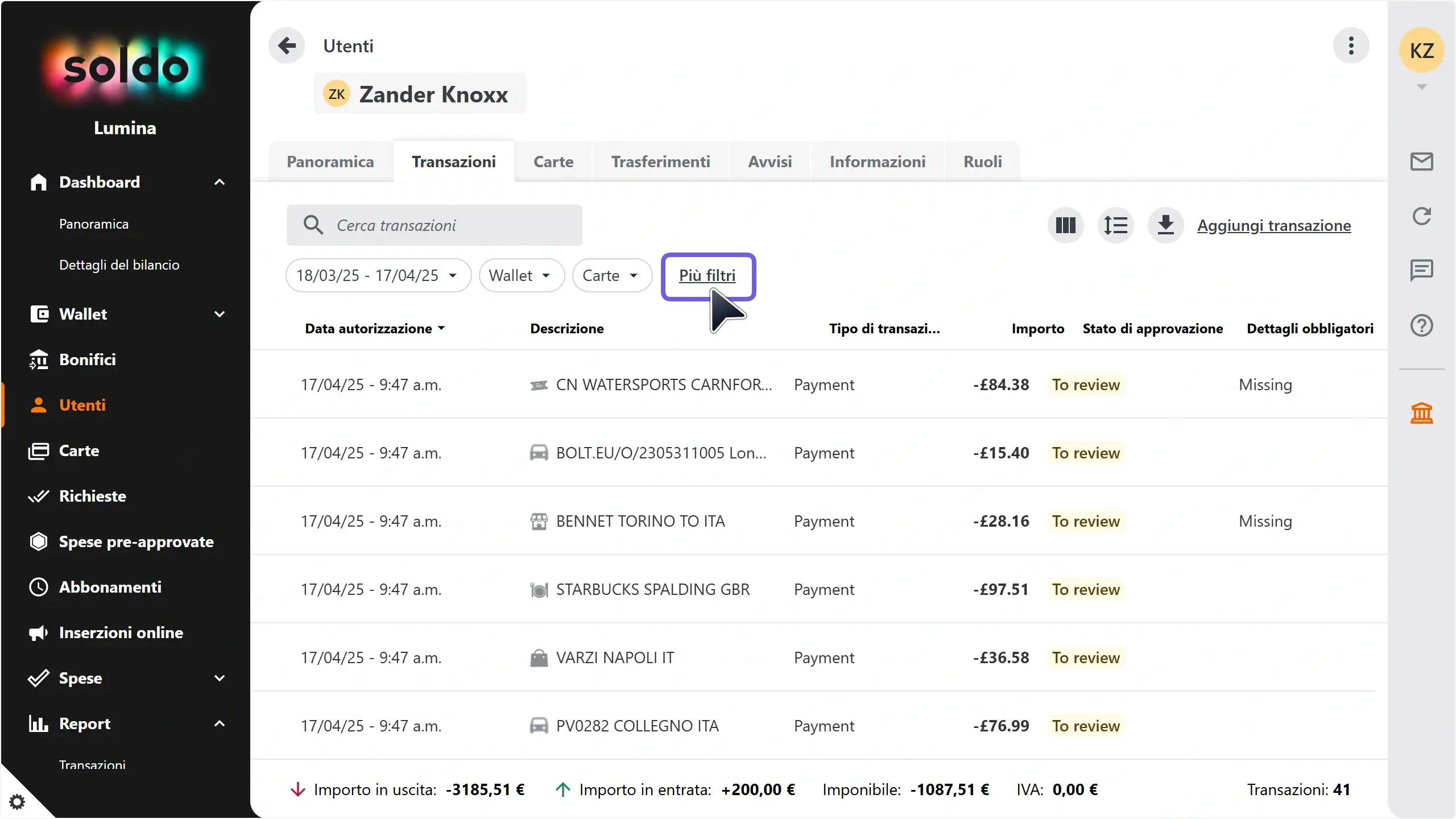 WC_Transactions_MissingDetailsMoreFiltersAnnotated_202504_ITA.webp