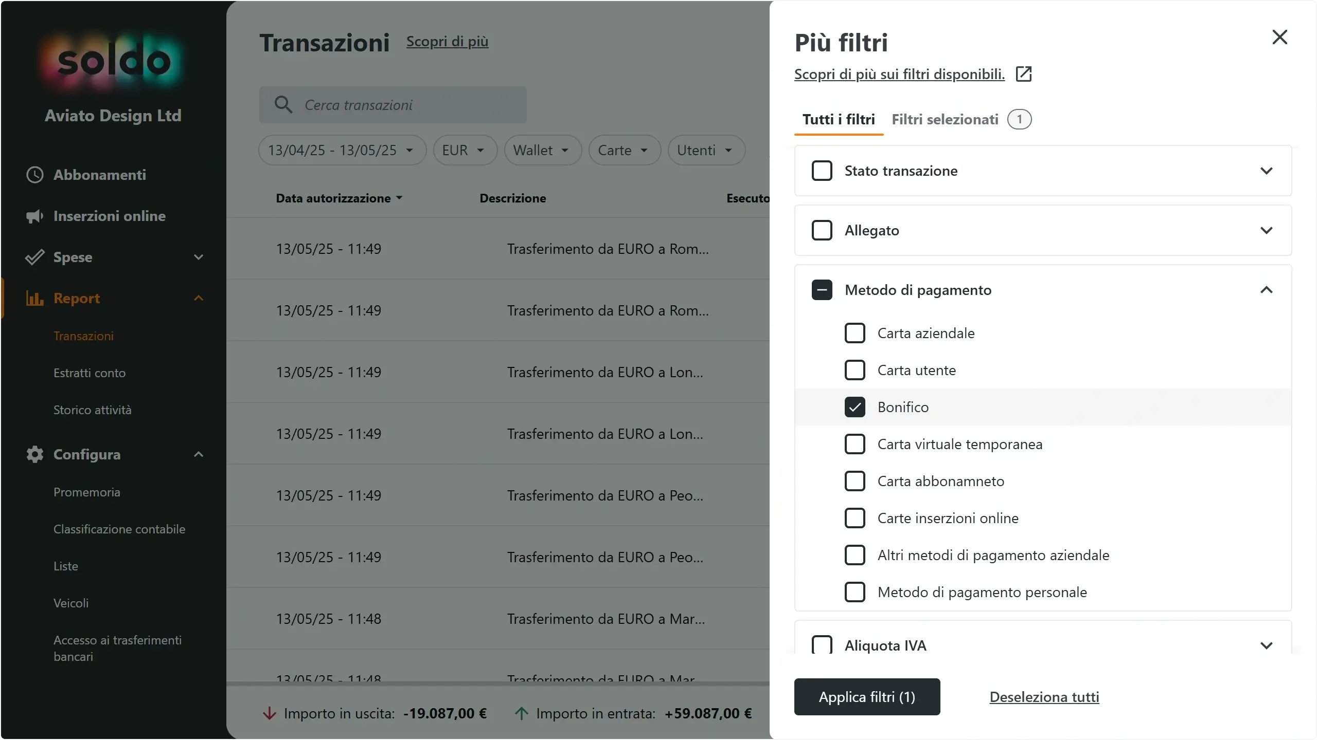WC_BankTransferAccess_ReportFilter202505_ITA.webp