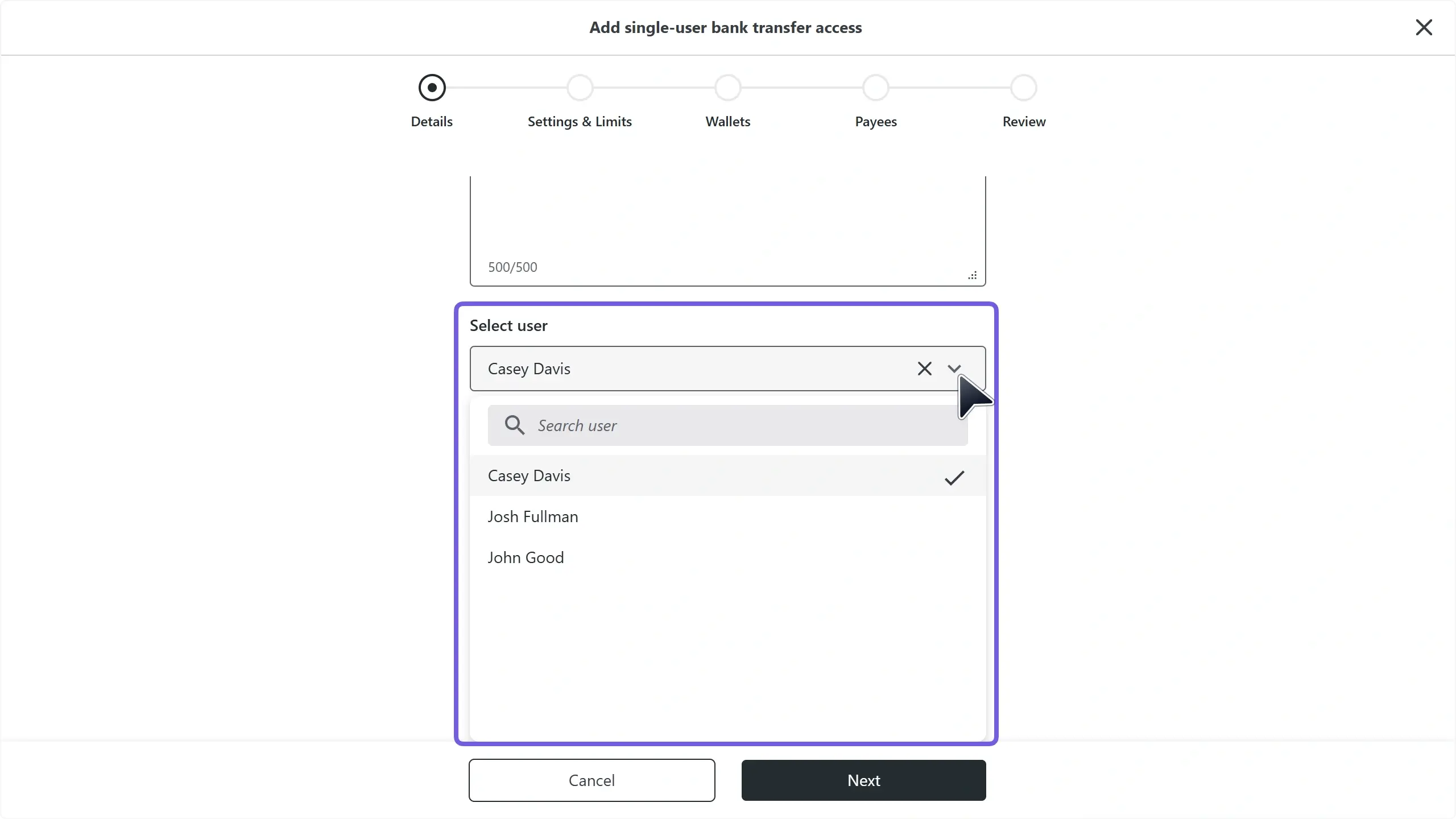 WC_BankTransferAccess_SingleUser_SelectUserAnnotated_202505_EN.webp