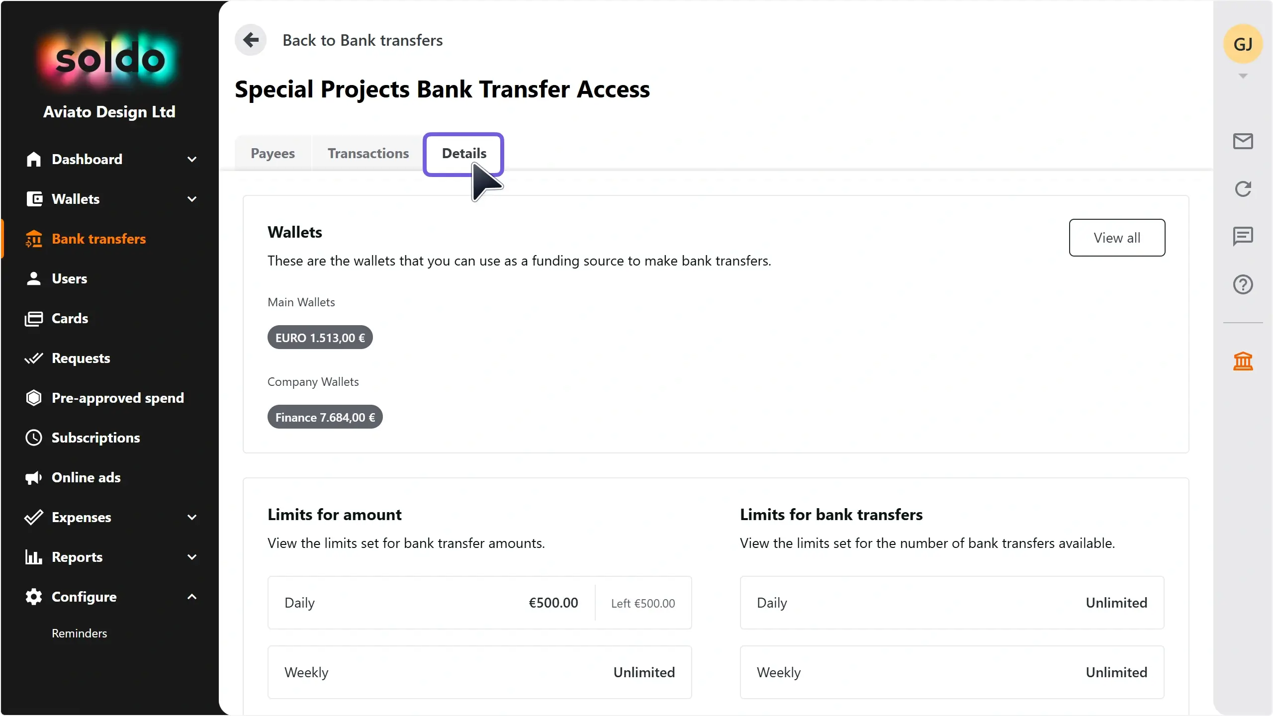 WC_BankTransferAccess_CheckLimits_DetailsTabAnnotated_202505_EN.webp