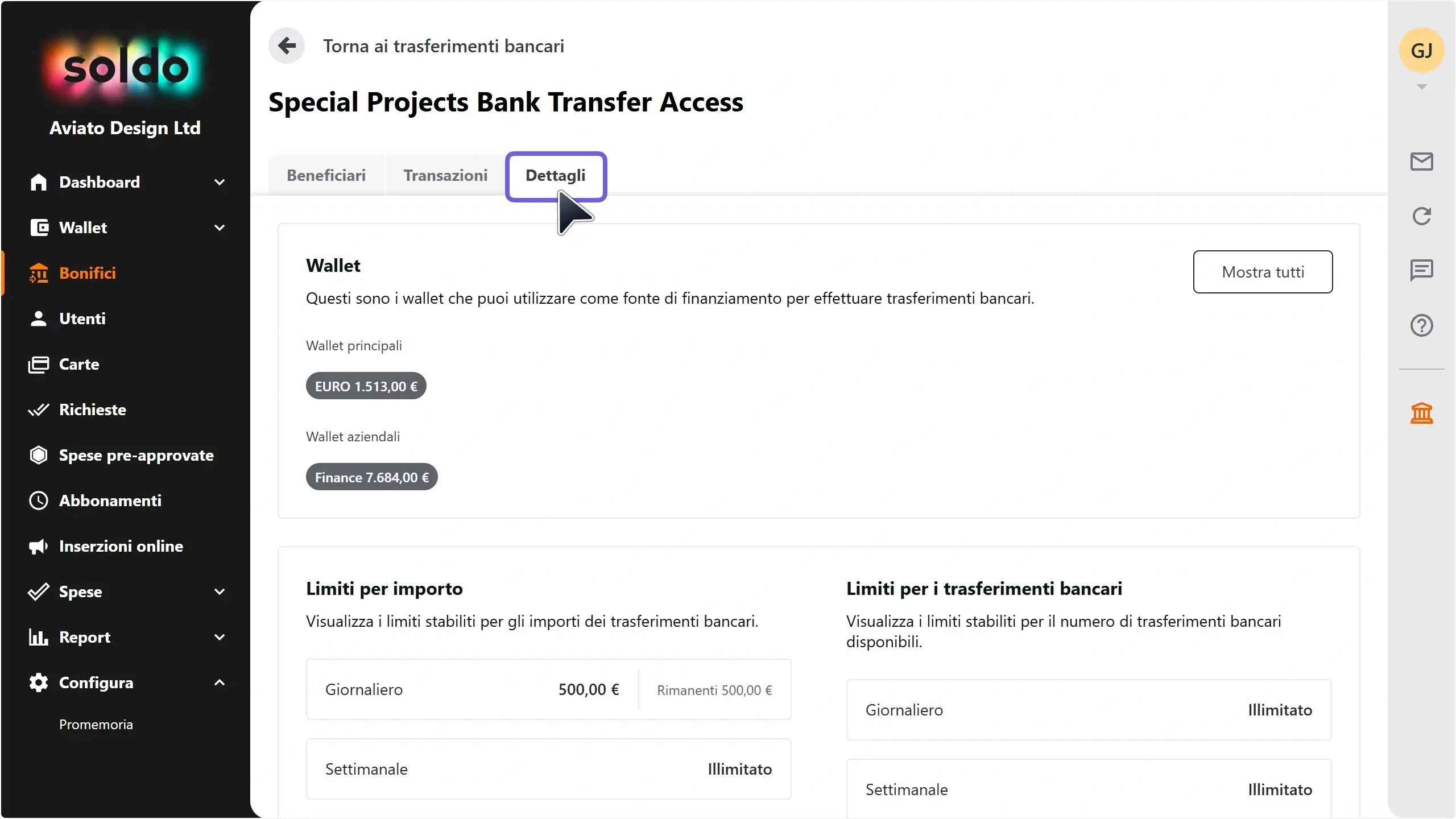 WC_BankTransferAccess_CheckLimits_DetailsTabAnnotated_202505_ITA.webp