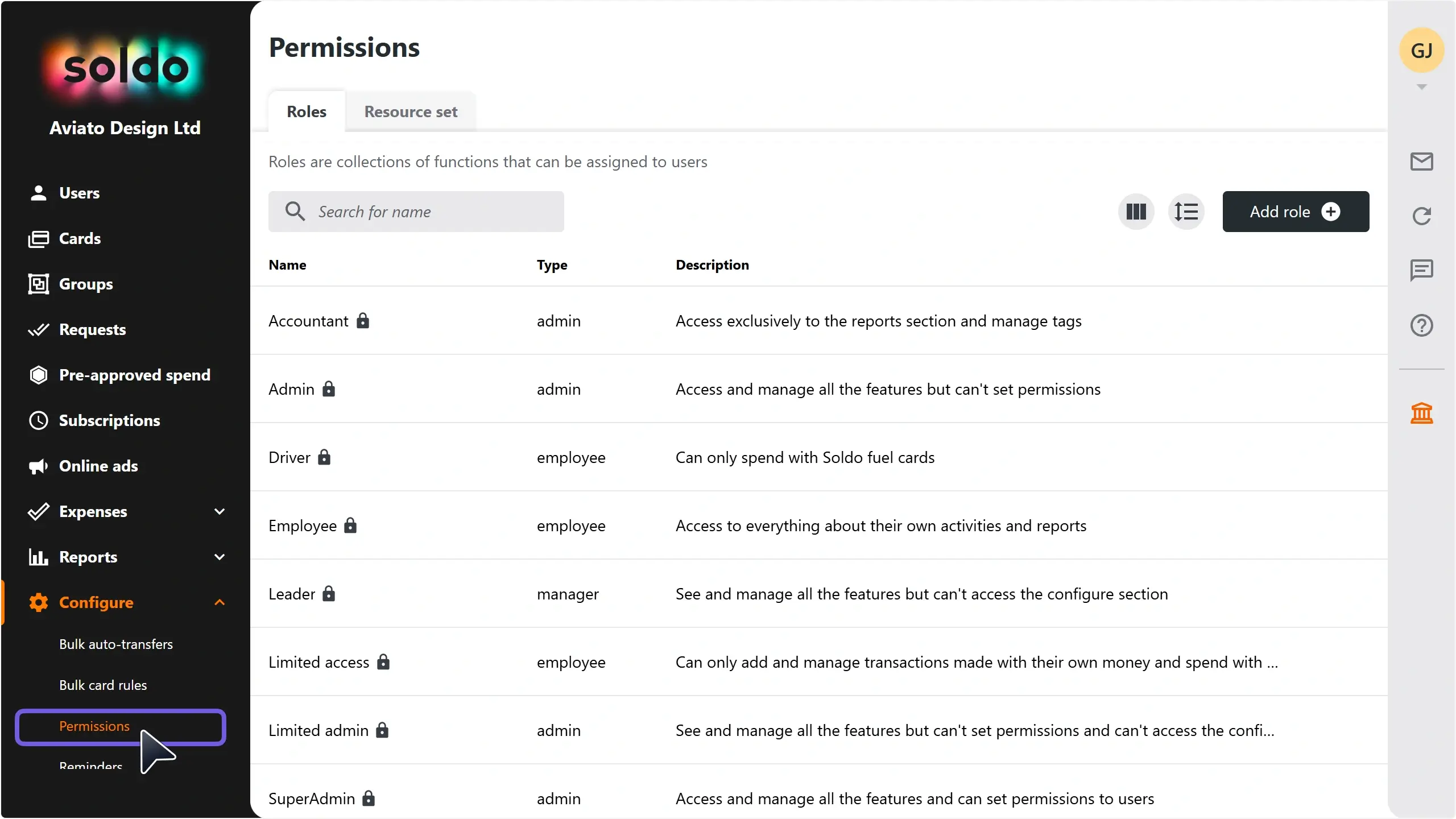 WC_Integrations_SAPConcur_Permissions_MenuItemAnnotated_202505_EN.webp