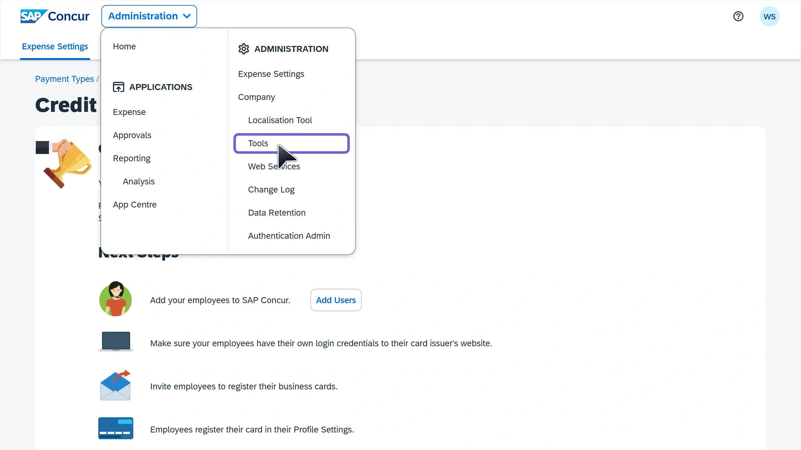 WC_Integrations_SAPConcur_Finalise_ToolsAnnotated_202505_EN.webp