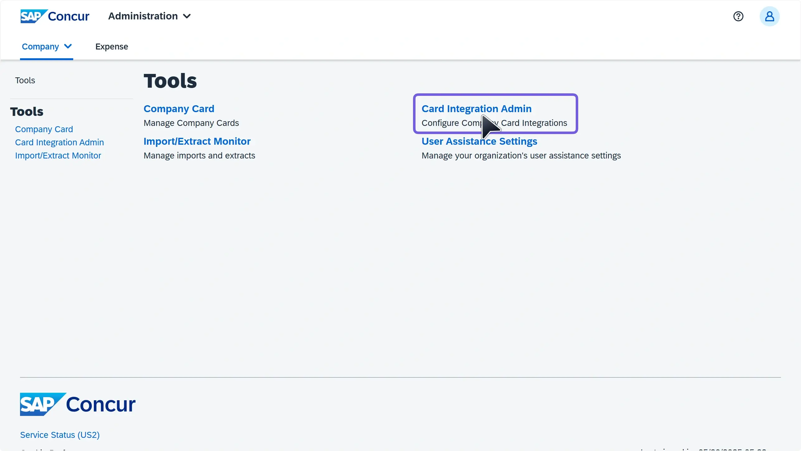 WC_Integrations_SAPConcurPro_Finalise_IntegrationAdminAnnotatedUpdate_202505_EN.webp