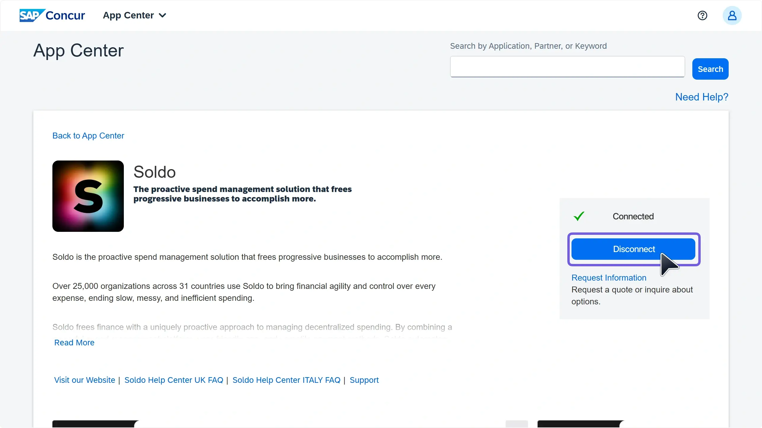 WC_Integrations_SAPConcurAppCenter_DisconnectAnnotated_202505_EN.webp