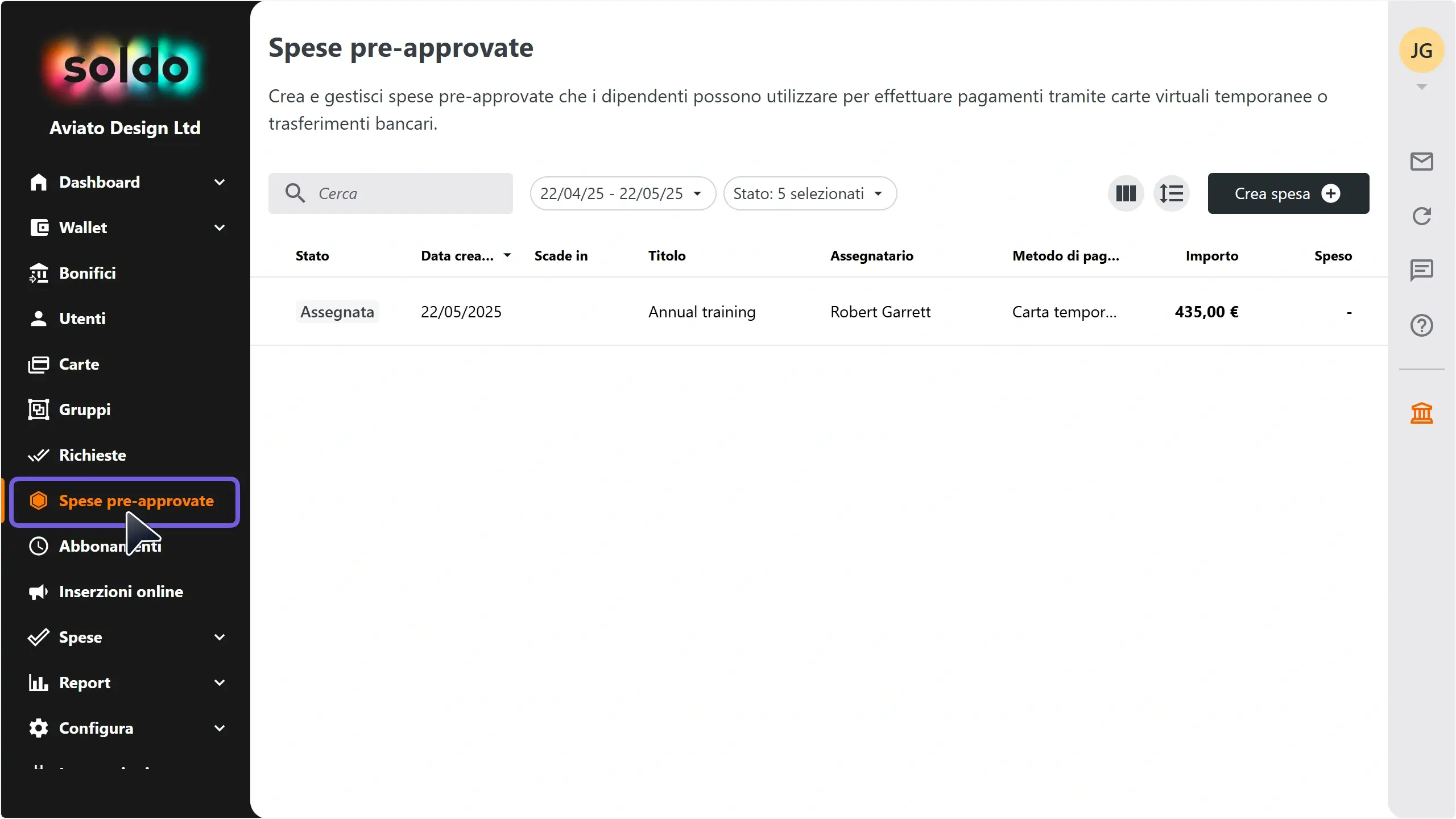 WC_BankTransferAccess_SingleUser_MenuItemAnnotated_202505_ITA.webp