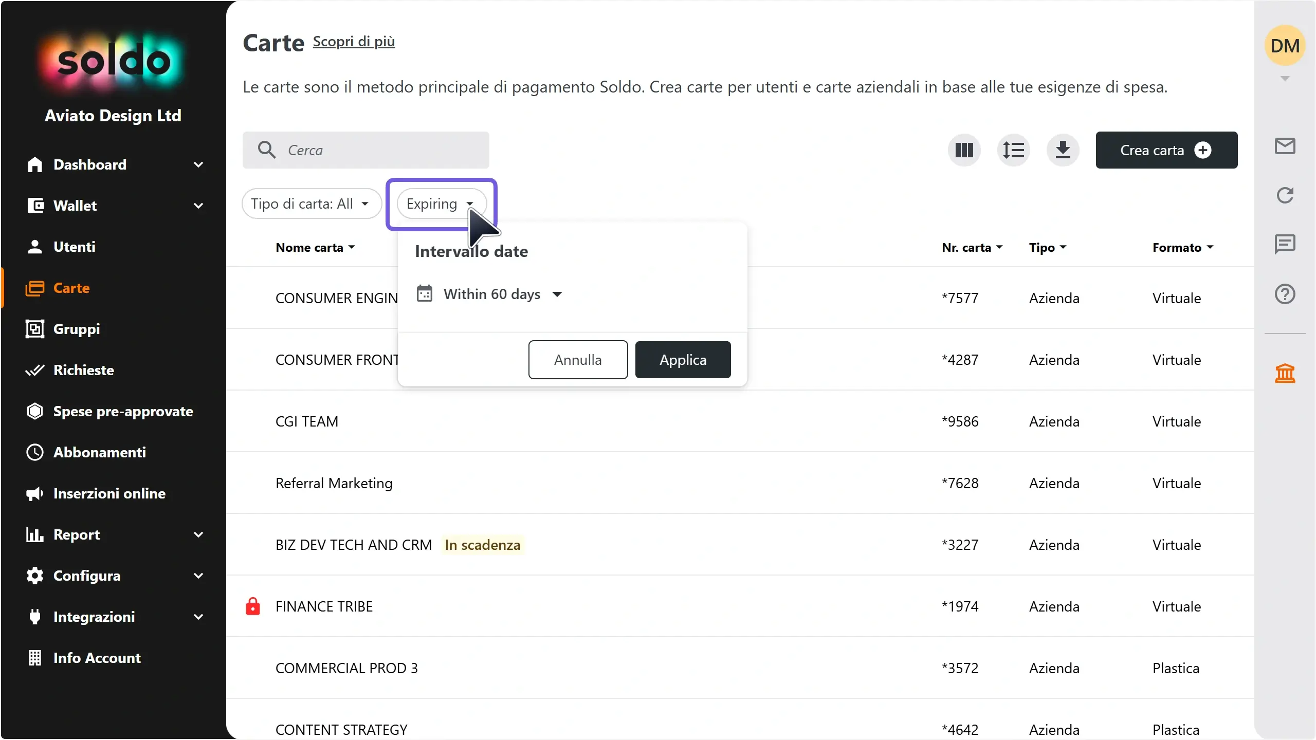 WC_Cards_AddressManagement_Expiring_Filter60Days_Annotated_202507_ITA.webp