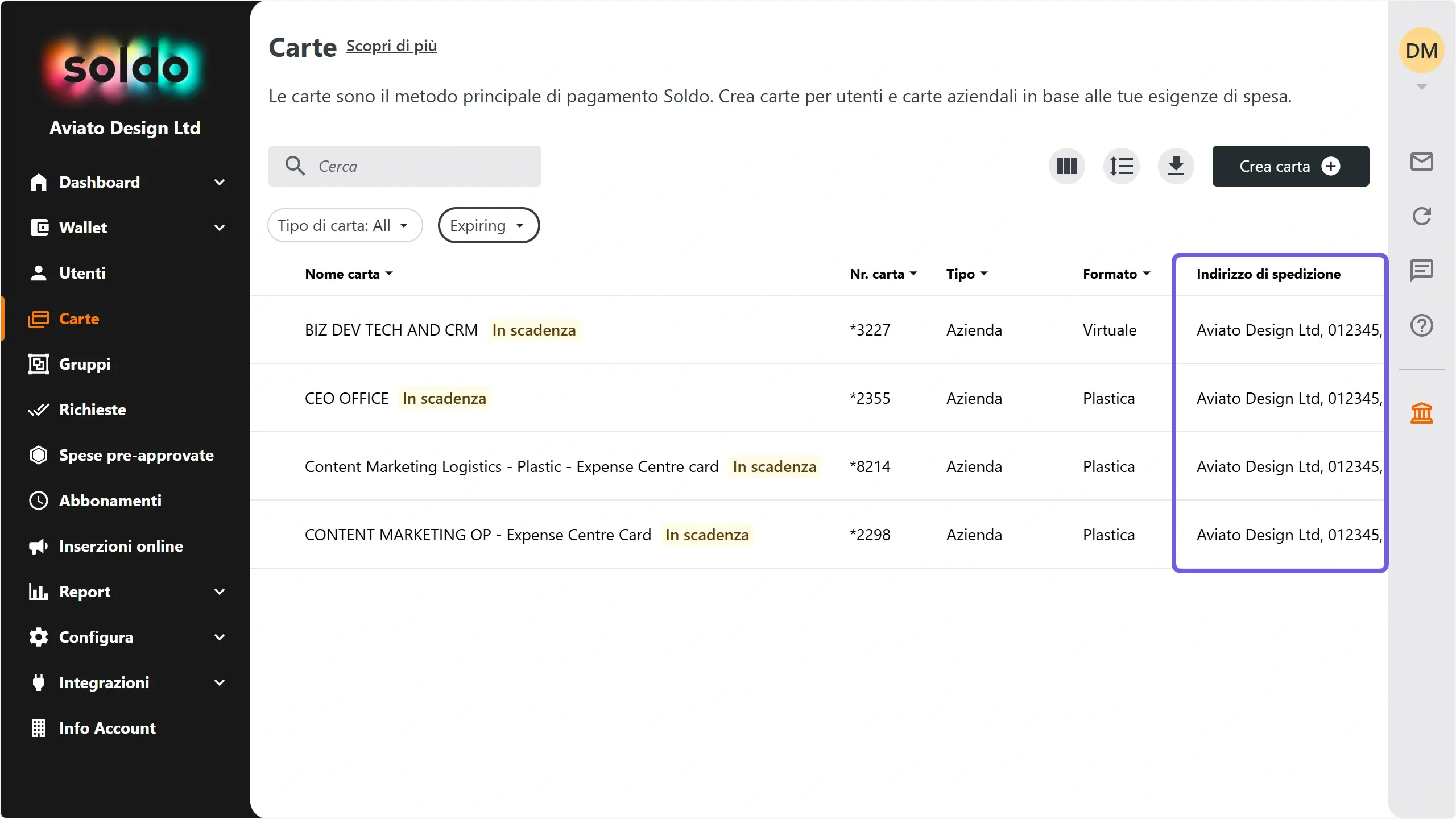 WC_Cards_AddressManagement_Expiring_DeliveryAddress_Annotated_202507_ITA.webp