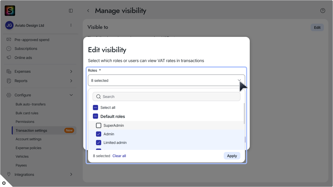 WC_TransactionSettings_VATrates_VisibilityEditRolesDropdownAnnotated_202512_Surface_EN.png