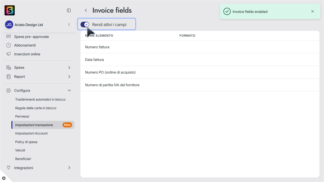 WC_TransactionSettings_InvoiceFields_MainActiveAnnotated_202512_Surface_ITA.png