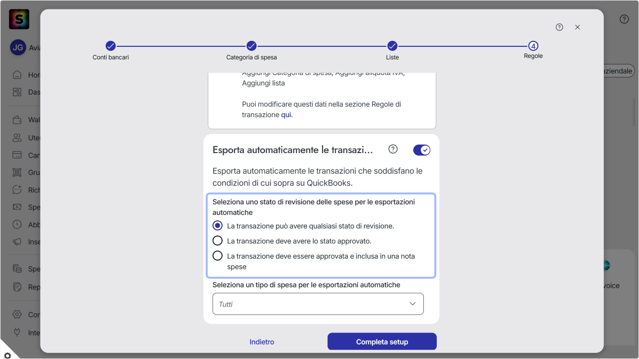 WC_Integrations_AutoExport__ExpenseReviewSettingsAnnoptated_202602_Surface_ITA.png