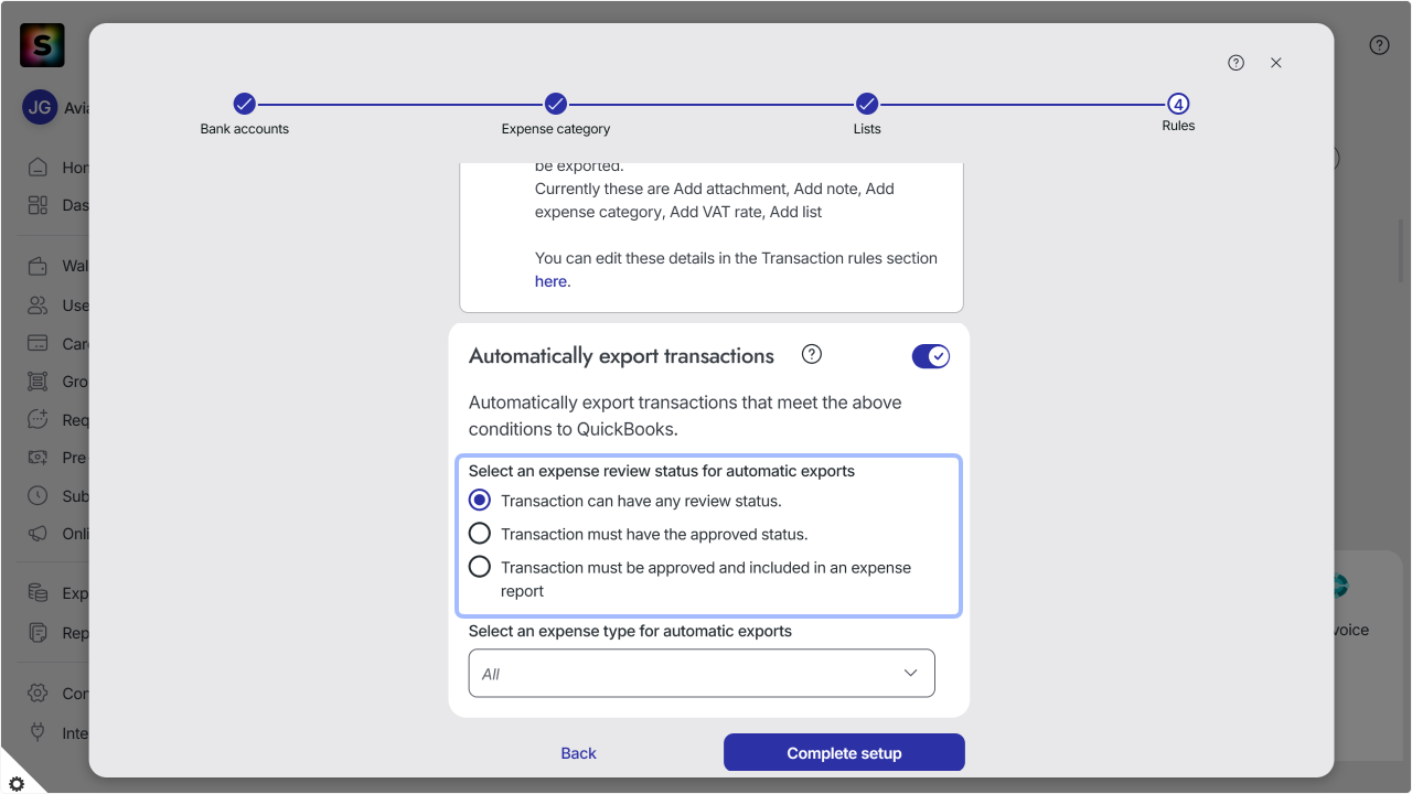 WC_Integrations_AutoExport__ExpenseReviewSettingsAnnoptated_202602_Surface_EN.png