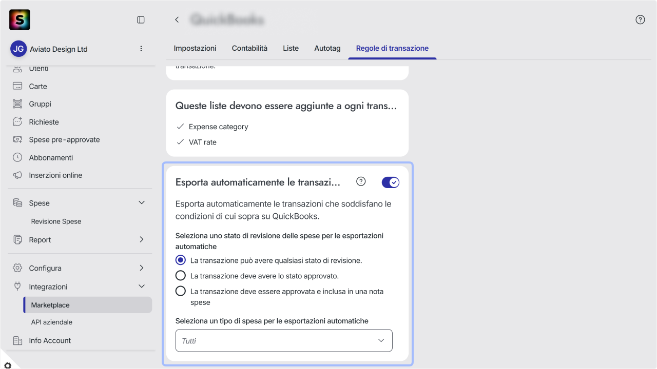 WC_Integrations_AutoExport__ExpenseReviewOptionsPostAnnoatated_202602_Surface_ITA.png
