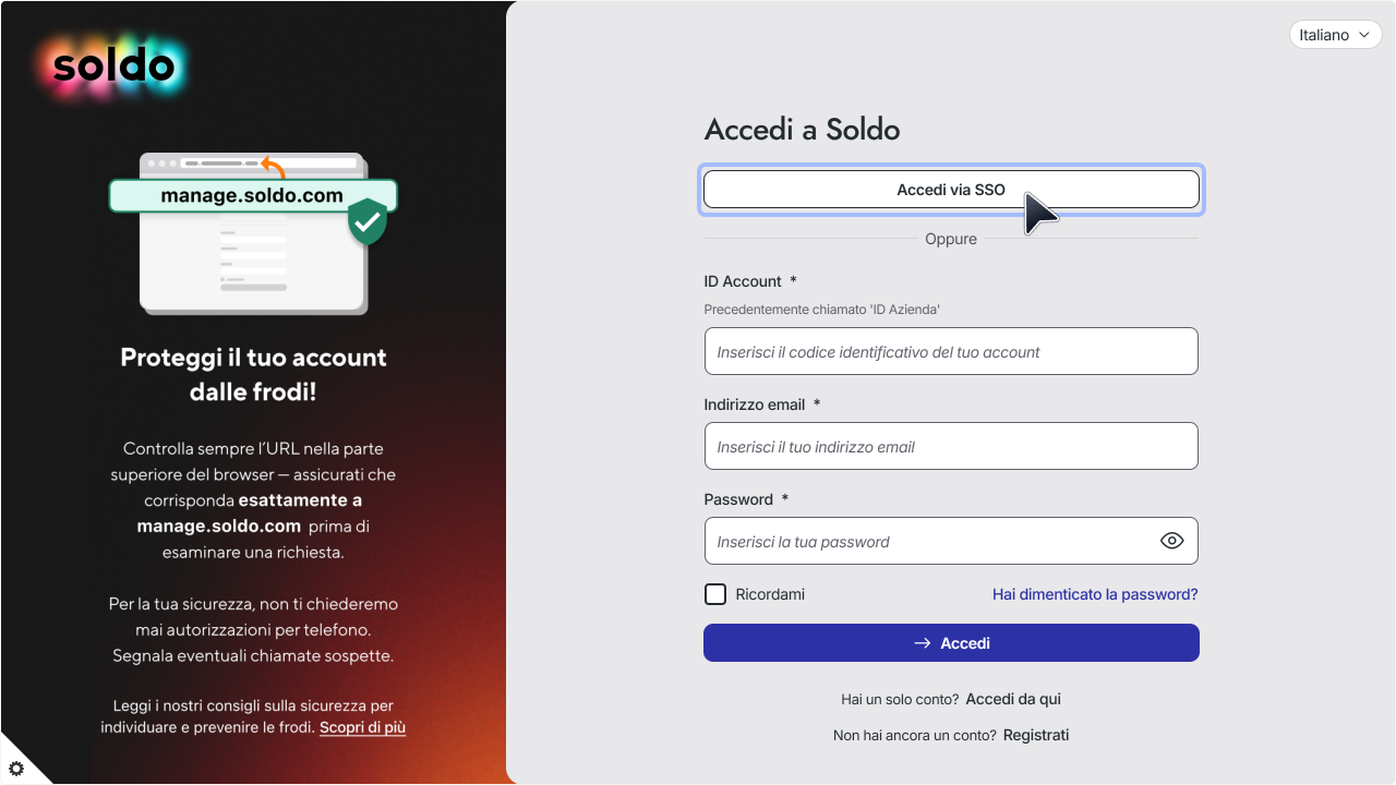 WC_Integrations_SSO_LoginMainAnnotated_202512_Surface_ITA.png